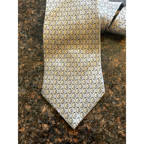 J. Jerry Garcia Emerging Elephant Collection 28 light blue paisley Silk Mens Tie - Picture 2 of 9